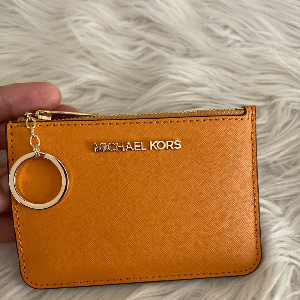 New Michael Kors jet set travel small zipper coin pouch with ID - Picture 9 of 11